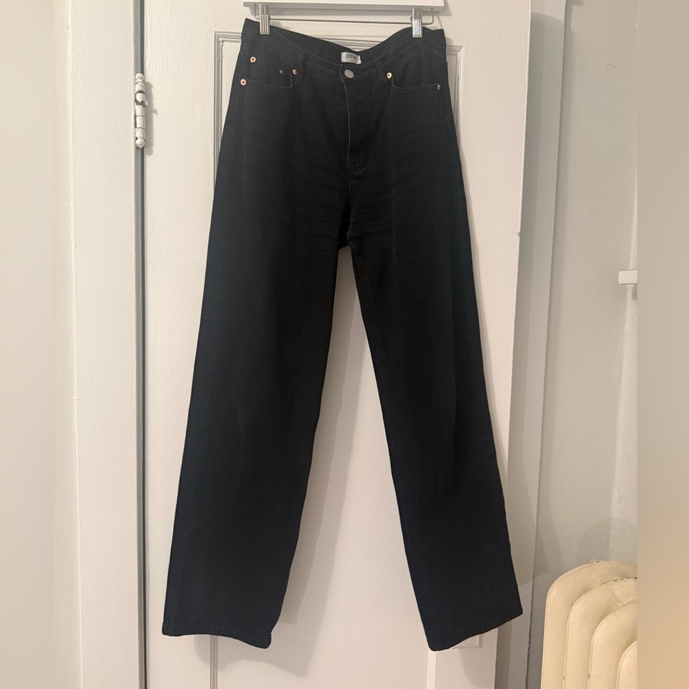 Parke Classic Straight Black Jeans